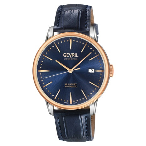 Gevril Mulberry Automatic Blue Dial Men's Watch