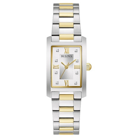 Bulova Ladies' Classic Diamond Two-Tone Stainless Steel
