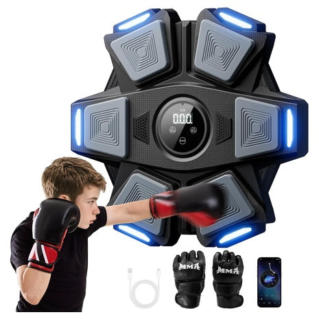 Wall Mounted Music Boxing Machine With Gloves