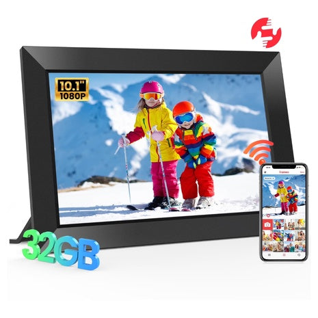TEMASH 10.1" 32GB Wi-Fi Digital Photo Frame With 1280*800 IPS Touchscreen