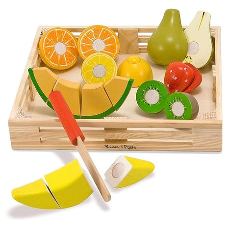 Melissa & Doug Wooden Fruit Cutting Set