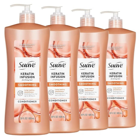 Amazon Business: 4 Big Bottles Suave Professionals Keratin Infusion Conditioner