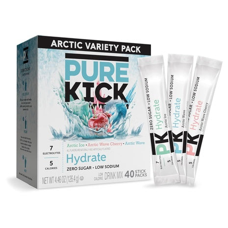 40 Pure Kick Arctic Hydration Drink Mix Sticks
