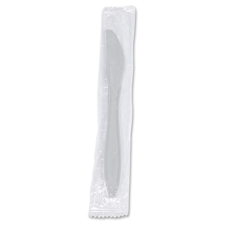 1,000 Genuine Joe Individually Wrapped Plastic Knives