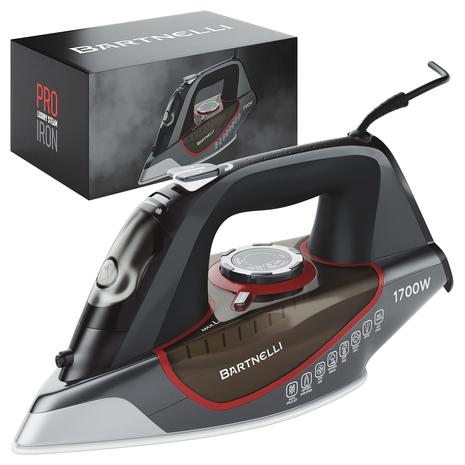 Bartnelli Pro 1700W Steam Iron with Ceramic Soleplate