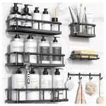 6 Large Shower Organizers with Soap Holder