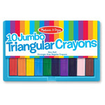 10 Melissa & Doug Jumbo Triangular Crayons