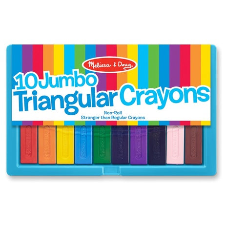 10 Melissa & Doug Jumbo Triangular Crayons