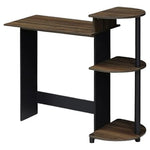 28.6" Wide Gaming Desk With 3 Open Side Shelves