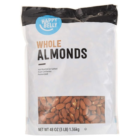 Happy Belly Whole Raw Almonds 48oz Bag
