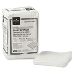 200 Medline 8-Ply Cotton Gauze Sponges (4”x4”)