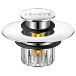 Lekeye Pop-Up Tub Drain Stopper & Hair Catcher