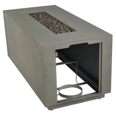Member's Mark 52" Rectangular Concrete Finish Gas Fire Pit