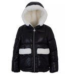 Michael Kors Big Girls Faux Fur Pocket Puffer Jacket