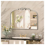 Vintage Arched Silver Mirror