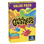 12 Gushers Strawberry & Tropical Fruit Snack Pouches