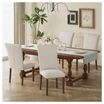 Set Of 4 Colamy Upholstered Dining Chairs With High Back