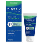 Differin Acne Face Wash with 5% Benzoyl Peroxide (4oz)