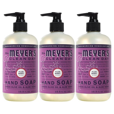3-Pack Mrs. Meyer’s Clean Day Plum Berry Hand Soap
