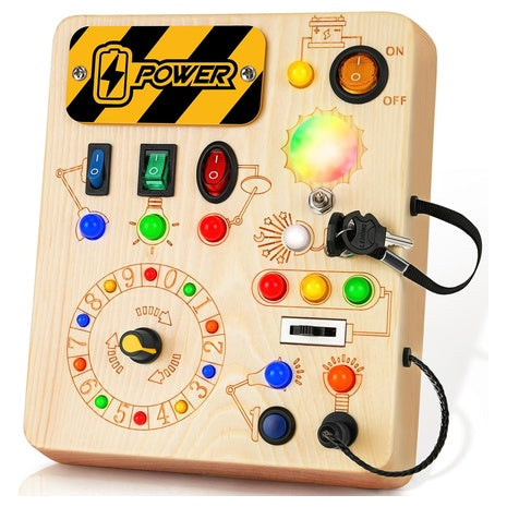 Busy Board LED Light Montessori Toy