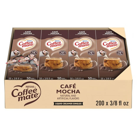 200 Coffee mate Café Mocha Creamer Singles (OU-D)