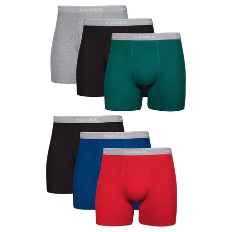 6-Pack Hanes Men's Underwear Boxer Briefs