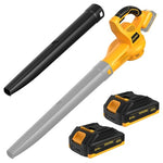 Cordless Leaf Blower with 2 Batteries & Charger