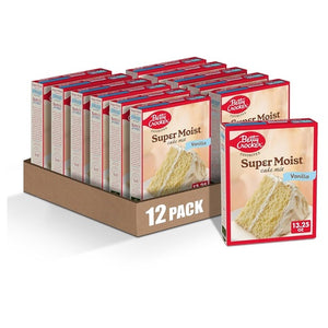 12-Pack Betty Crocker Super Moist Vanilla Mix (OU-D)