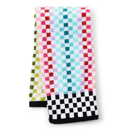 Rainbow Check Hand Towel