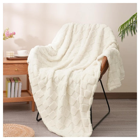 50" x 60" Checkered Fleece Throw Blanket (2 Colors)