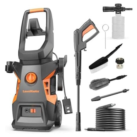 LawnMaster Electric Pressure Washer With Detergent Bottle