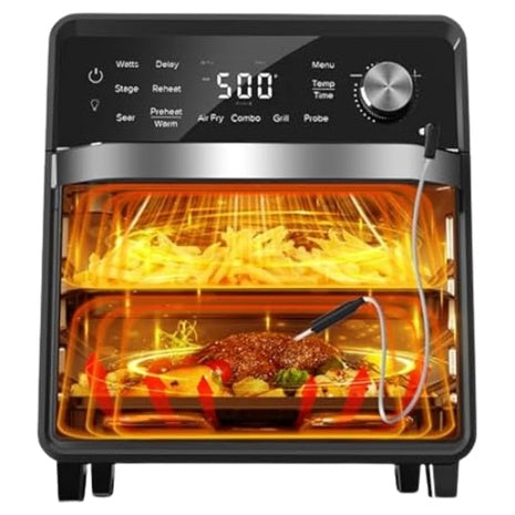 Nuwave Plug-In Grill Air Fryer Oven Combo With Sheath Heaters