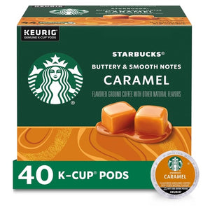 40 Starbucks Caramel K-Cup Coffee Pods