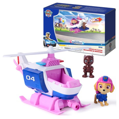 Paw Patrol Search & Rescue, Skye Rescue Helicopter with 2 Figures