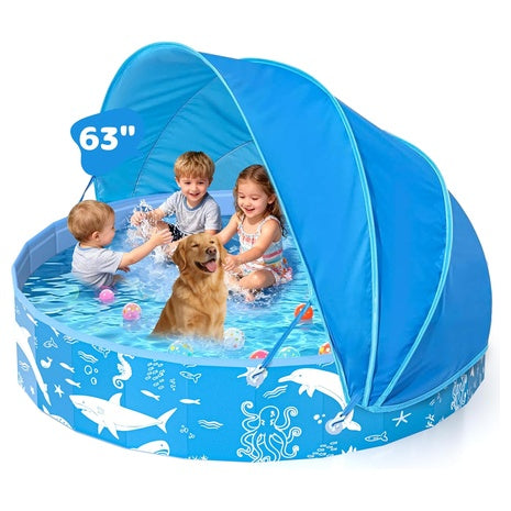 Extra Large Kiddie Pool with Canopy