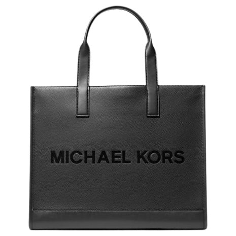 Michael Kors Men's Cooper Logo Embossed Pebbled Leather Tote Bag