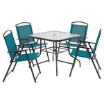 5-Piece Mainstays Albany Lane Steel Outdoor Patio Dining Set