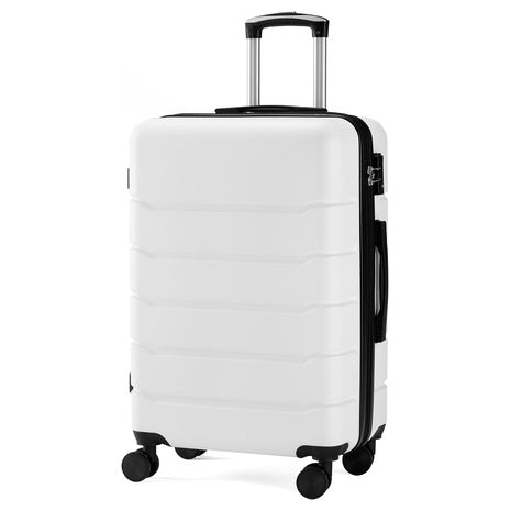 28" Simple Deluxe Hardside Luggage w/ Double Spinner Wheels & TSA Lock