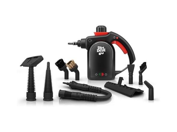 Dirt Devil 7-in-1 Portable Handheld Steamer With Cleaning Tools