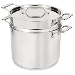 All-Clad 12 Qt Stainless Steel Stockpot with Steamer Insert & Lid
