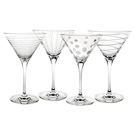 4 Mikasa Cheers 10oz Martini Glasses