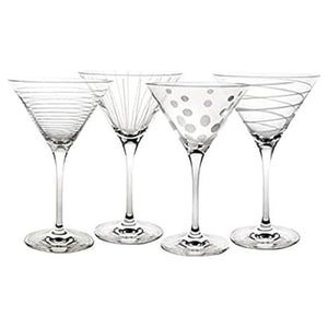 4 Mikasa Cheers 10oz Martini Glasses