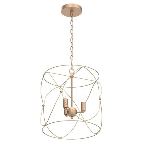 13"L X 13" W X 14" H Classy Leaves Gold Pendant Lighting Chandelier