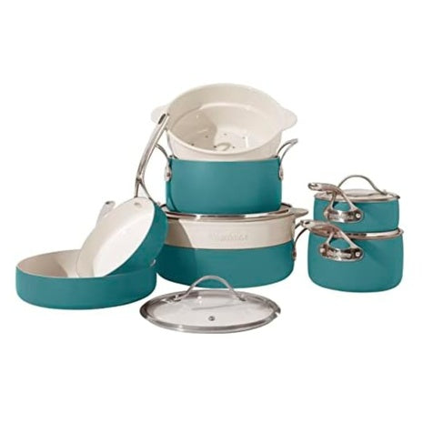 12-Piece Aluminum Pots And Pans Cookware Set
