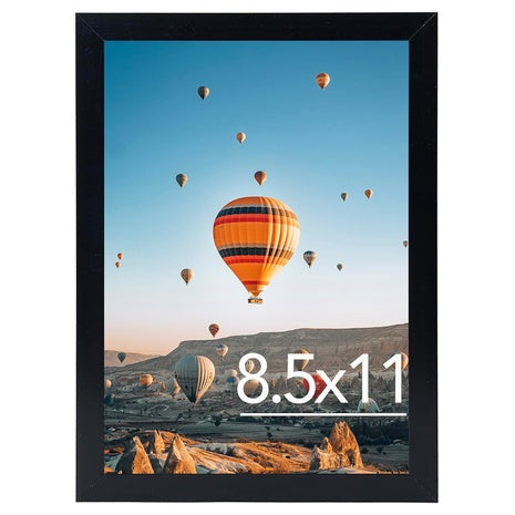 8.5x11 inch Picture Frame with Shatter Resistant Plexiglass