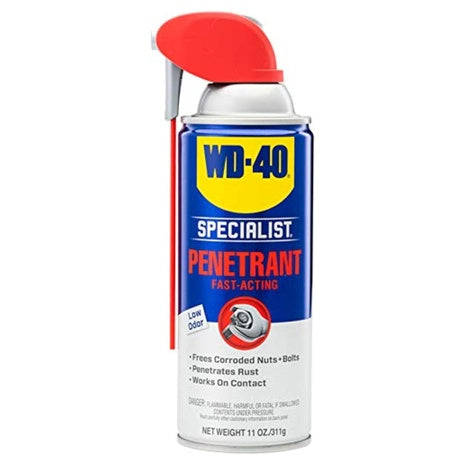 WD-40 Specialist Rust Release Penetrant Spray with Blu Torch (11 Oz)