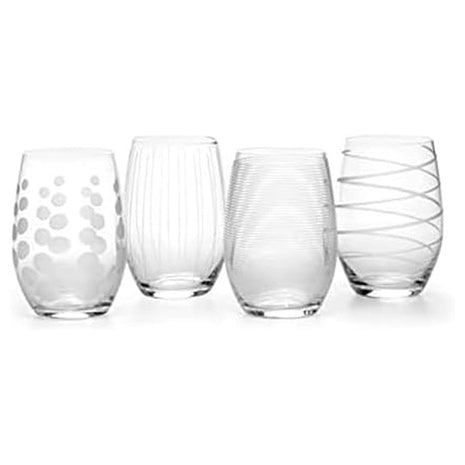 4 Mikasa Cheers 17oz Stemless Wine Glasses