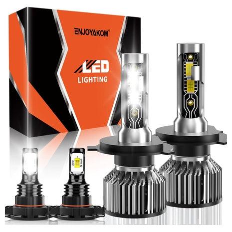 4-Pack High/Low Beam Fog Light Bulbs Kit