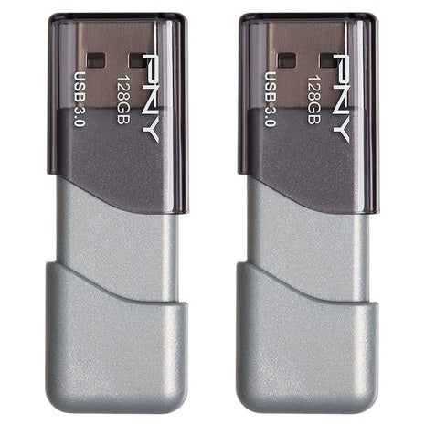 2 PNY 128GB Turbo Attaché 3 USB 3.0 Flash Drives