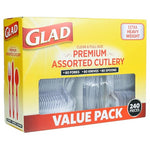 240 Piece Glad Disposable Cutlery Set
